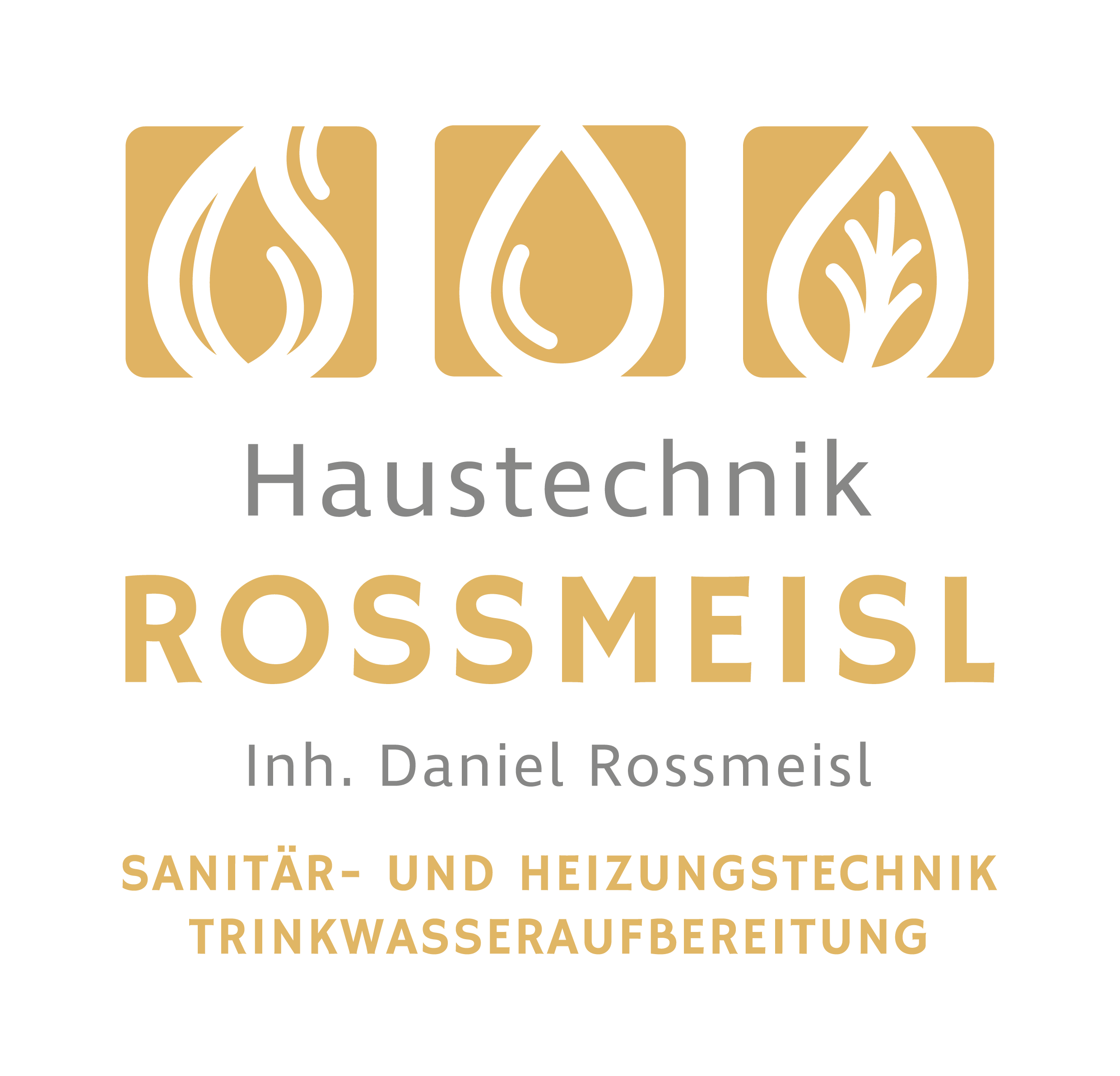 Haustechnik Rossmeisl Logo Leistungen